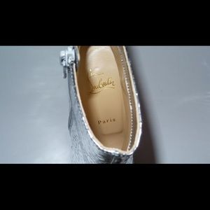 Christian Louboutin Silver Boots\ Booties